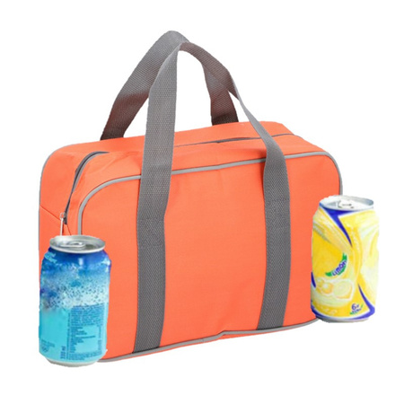 Small cooler bag for lunch orange 29 x 19 x 12 cm 7 liters