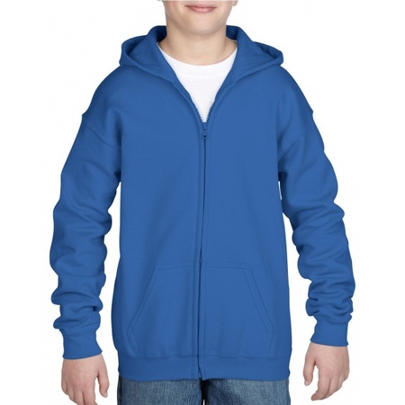 Cobalt blue hooded vest for boys