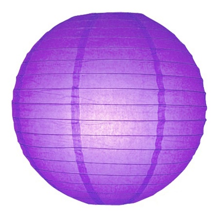 Luxurious purple paper lantern 25 cm