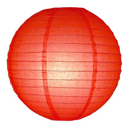 Bol lampion rood 25 cm