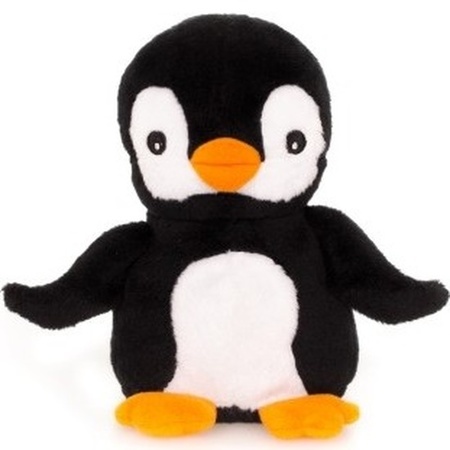 Plush microwave cuddly animal pinguin 13 cm