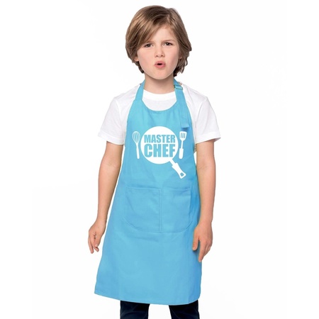 Master chef kookschort kinderen blauw