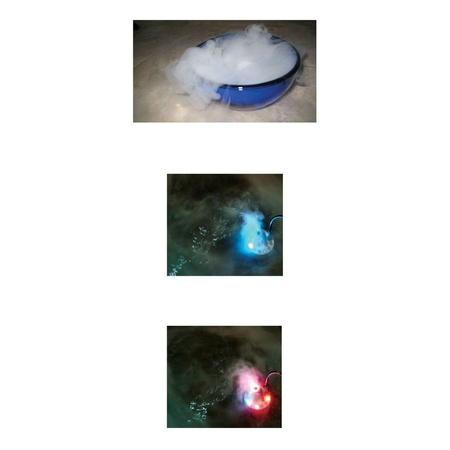 Smoke machine with lights in 3 colors 5 x 4 cm