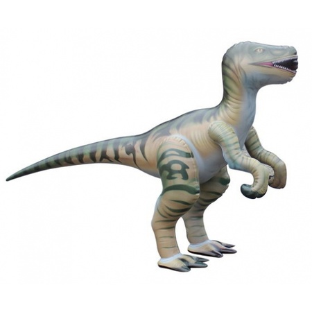 Opblaasbare bruine Velociraptor 130 cm