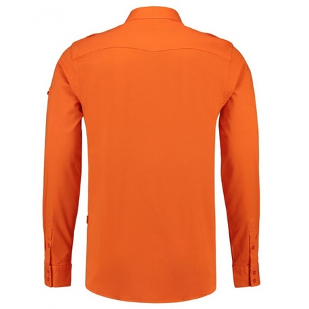 Oranje heren blouse bodyfit