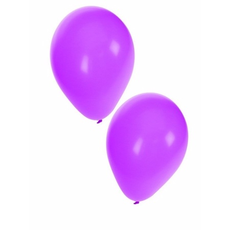 Zakje 50x paarse party ballonnen
