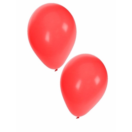 Party ballonnen - 10x stuks - rood - 27 cm