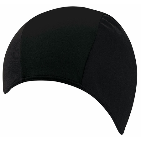 Polyester swimming cap black for adults