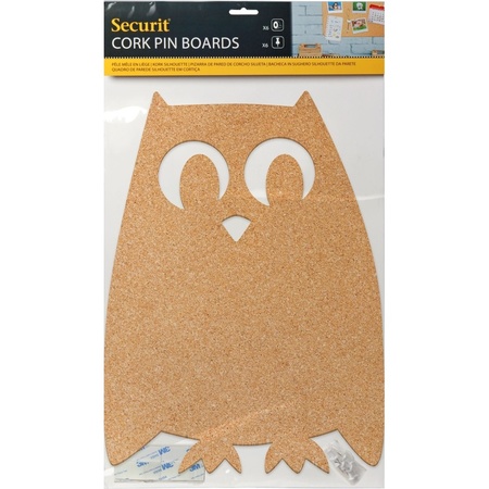 Cork board owl 30 x 41 cm