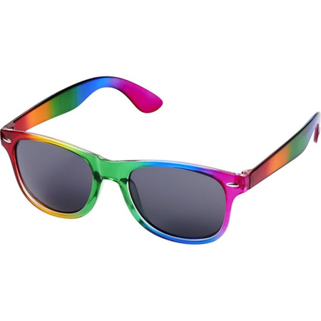 motor ruilen schors Retro regenboog bril voor dames/heren - Partyshopper Fun & Feest brillen  winkel