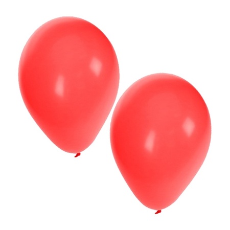 15 Party ballonnen rood gekleurd