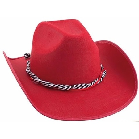Rode western cowboy / cowgirl hoed