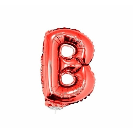 Opblaasbare letter ballon  B rood 41 cm