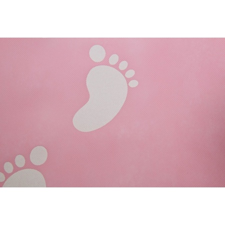 Pink carpet with baby feet