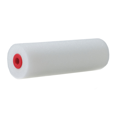 Foam paint roller for lacquer - white - 2,5 x 10 cm
