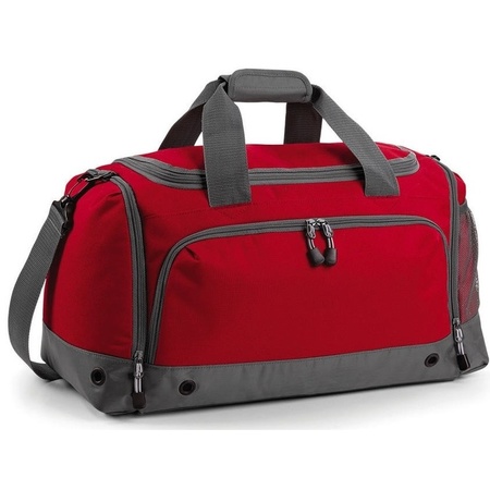 Sports/travel bag red/gray 30 liters