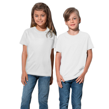 White kids t-shirt 100% cotton