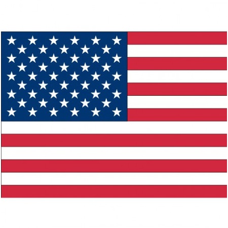 Gedeeltelijk Reisbureau rijst Stickers van Amerikaanse vlag - Partyshopper Landen decoratie winkel