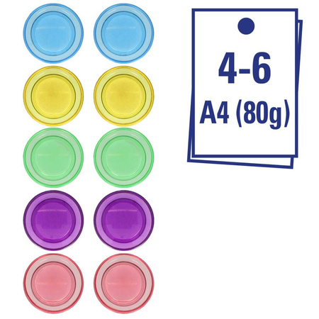 Whiteboard/refrigerator magnets extra strong - 10x - pastel - 3 cm