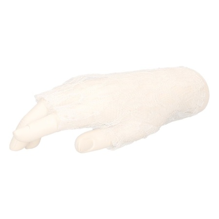 Feest kanten handschoenen wit kort voor volwassenen