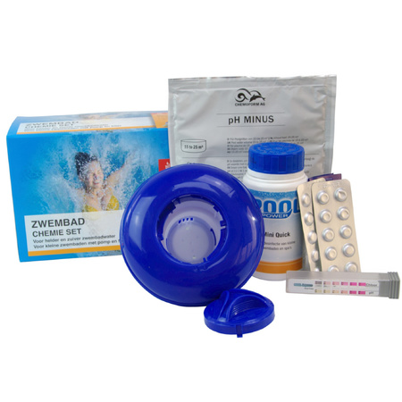 Pool water cleaning starter set mini fo small swimming pools